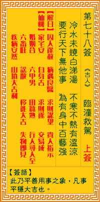 第78签:临潼救驾